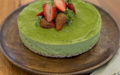 Green Tea and Matcha Cashew Cheesecake By Rosa Nguyen