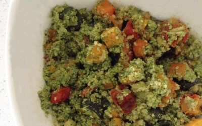 Matcha Pesto Quinoa Salad By Natural Convenience