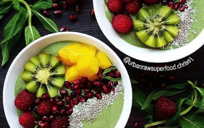 Matcha Green Smoothie Bowls By Urban Raw Superfood Chrissy