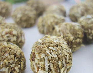 Matcha & Coconut Bliss Balls By Olivia Arezzolo