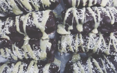 Matcha Peppermint Bounty Bars By Chelsey Crafts