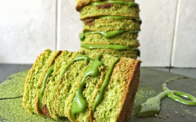 Matcha Cake Stack With Matcha Cream By Myfoodfever