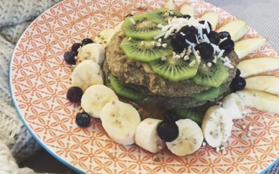 Matcha Vegan Pancakes By Nourshing Lively