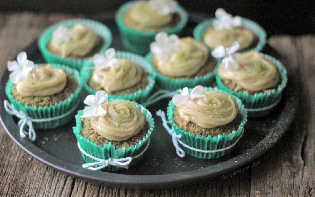 Matcha Muffins With Honey Cashew Icing By The Pantry Of Eden