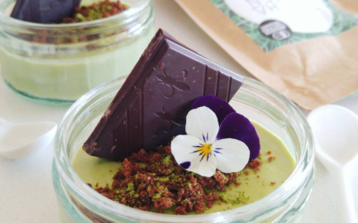 Matcha Panna Cotta With Chocolate Cookie Crumbs By This Little Rabbit