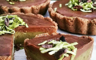 Clean Chocolate Matcha Tarts By One Nice Kitty