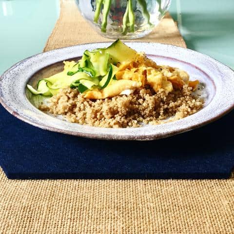 Scram Eggs Zucchini & Quinoa