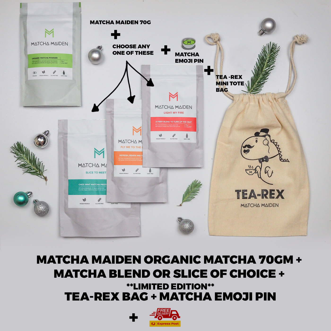 Matcha Maiden packs