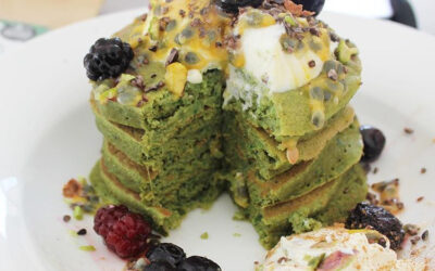 Healthy Buckwheat Matcha Pancake Recipe Feat. Organic Green Tea Powder