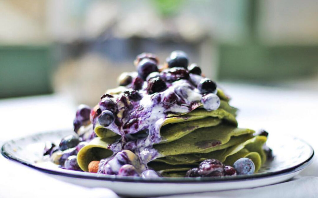More Buckwheat Matcha Pancakes