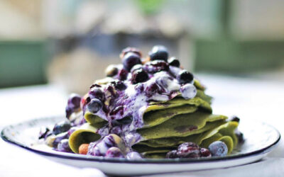 More Buckwheat Matcha Pancakes