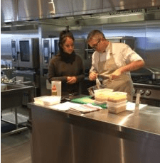 Chef Patron Mauro Callegari and Little Miss Matcha, Sarah
