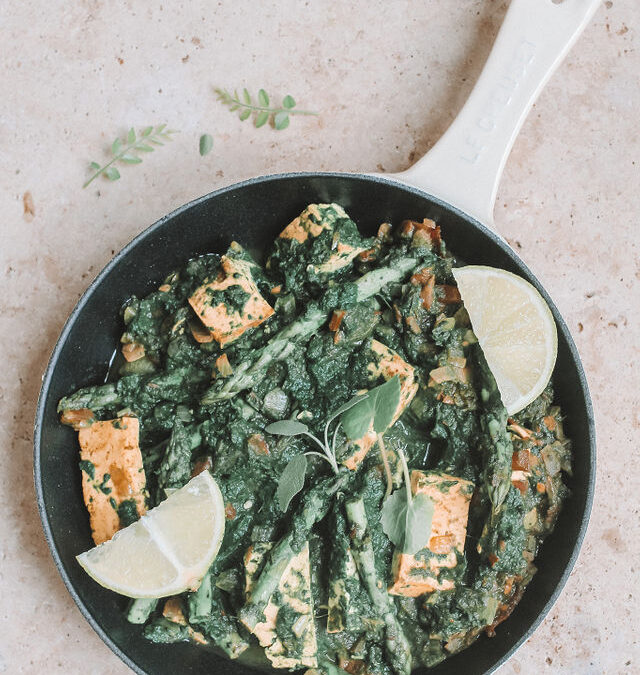 Matcha Palak Tofu (Vegan) Recipe