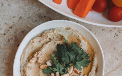 Matcha and Coriander Hummus