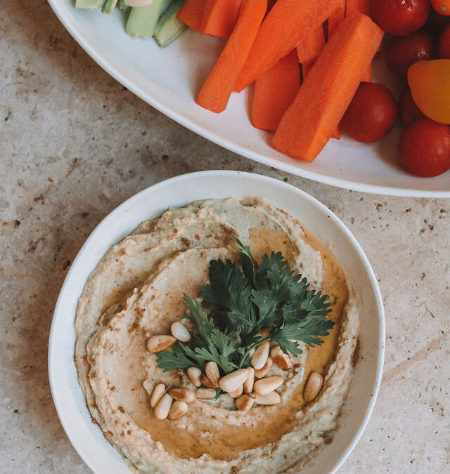 Matcha and Coriander Hummus
