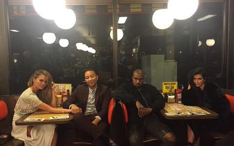 Chrissy Teigan, John Legend, Kanye West & Kim Kardasian