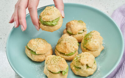 Matcha Profiteroles