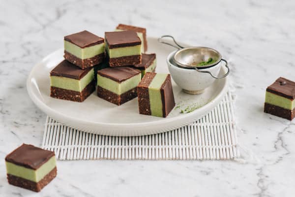 Matcha Choc Slices