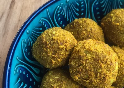 Vegan Protein Golden Balls