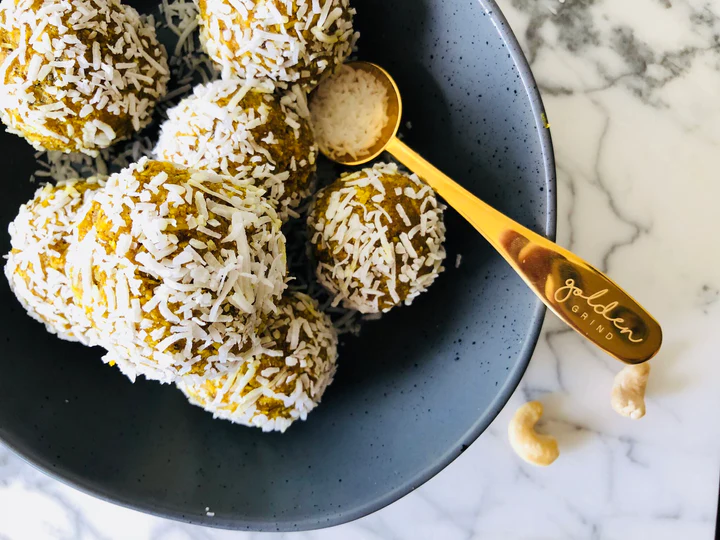 Zesty Coconut Turmeric Bliss Balls