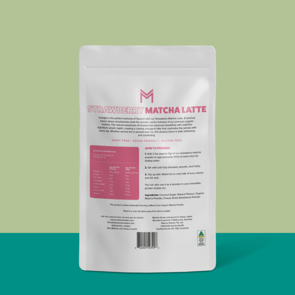 Strawberry Matcha Latte - 150g - Image 2