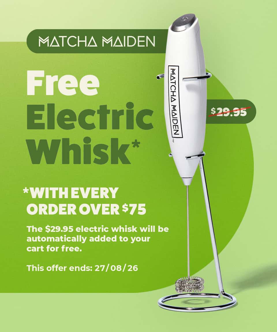 Free Electric Whisk on Matcha Purchase – Matcha Maiden