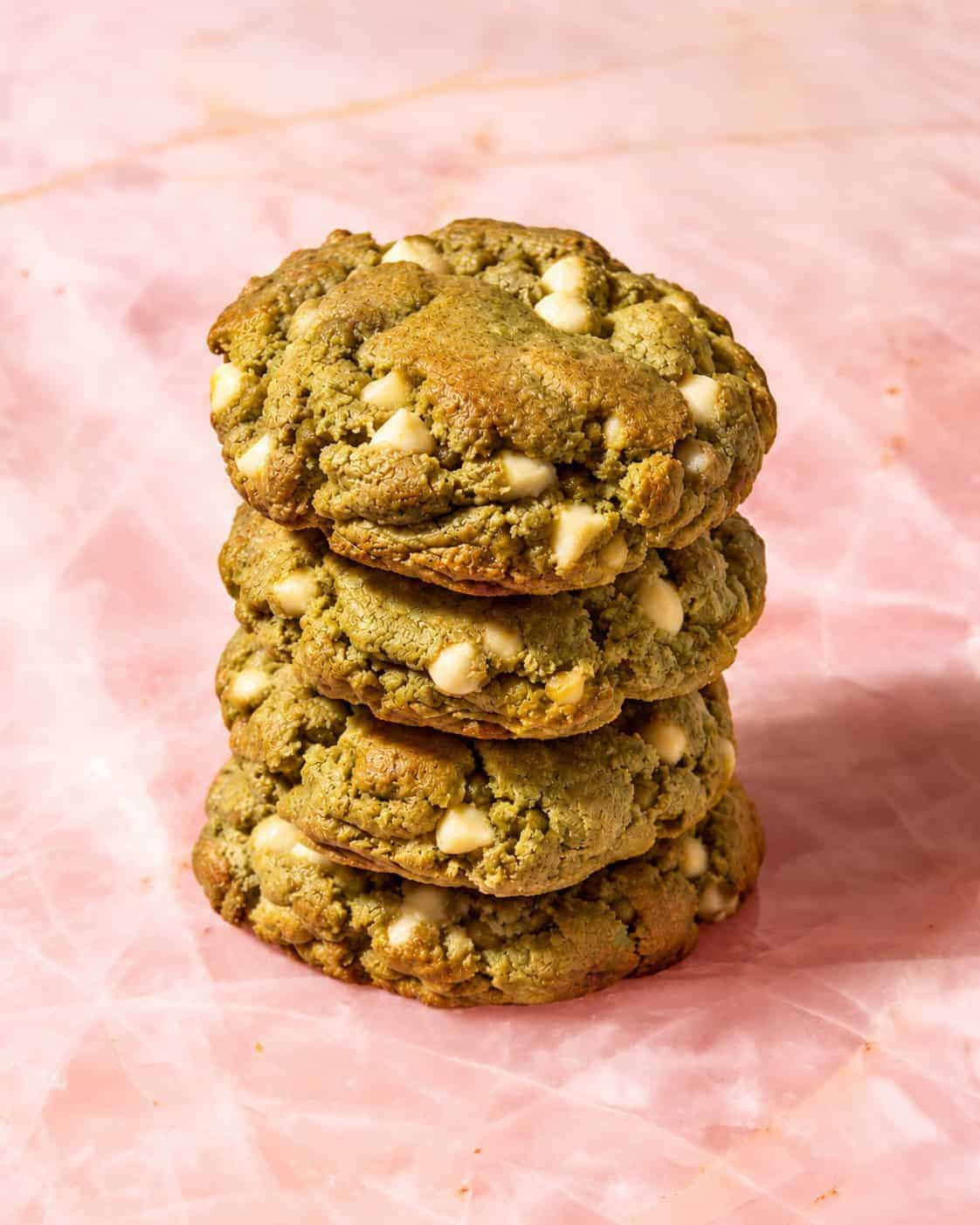 Matcha White Choc Cookie - Box of 4